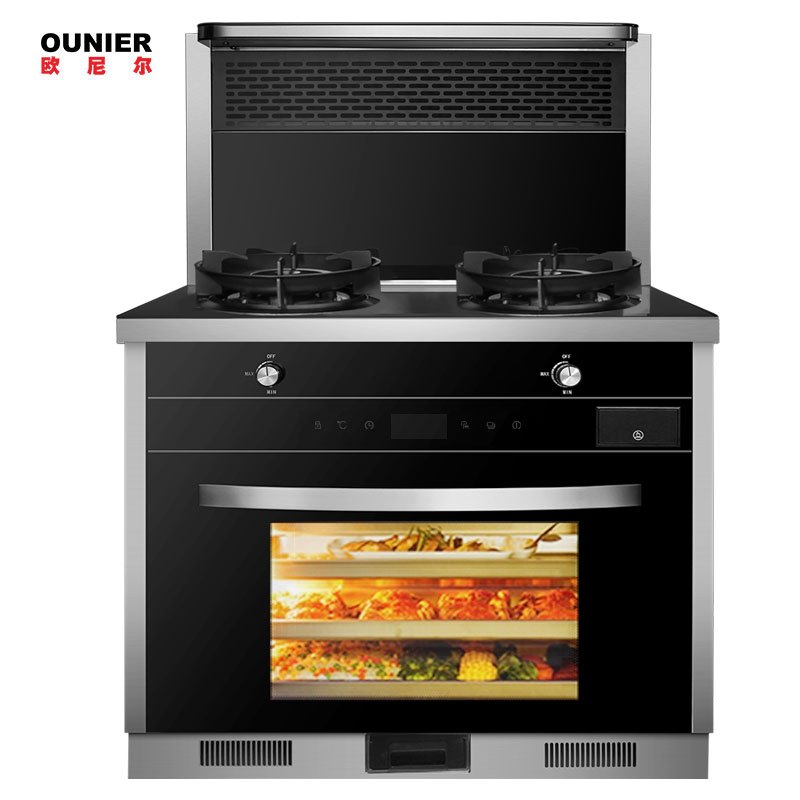 欧尼尔OUNIER LX5-BZ 热自动清洗分体式翻盖集成灶